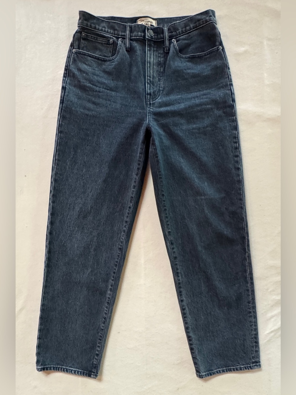 MADEWELL The Dadjean in Charcoal Indigo Wash Premium Comfort-Stretch Jeans (27) - Picture 3 of 17